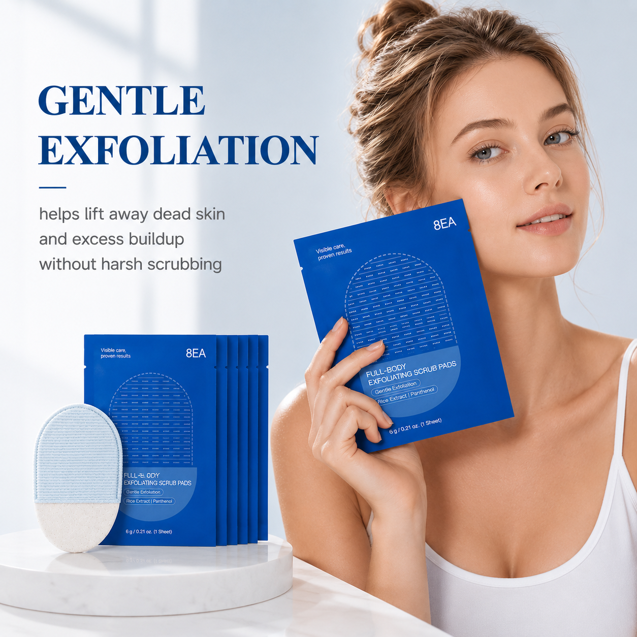 Full-Body Exfoliating Scrub Pads Scrub Pads For Bumpy Flaky Skin