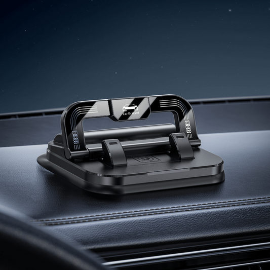 LBMLBM® 360° Rotation Car Phone Holder With Hidden Emergency Contact Number Plate
