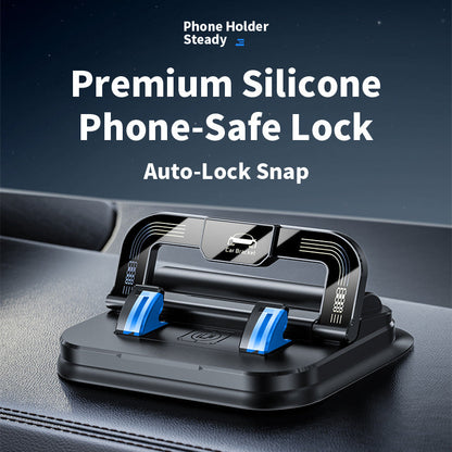 LBMLBM® 360° Rotation Car Phone Holder With Hidden Emergency Contact Number Plate