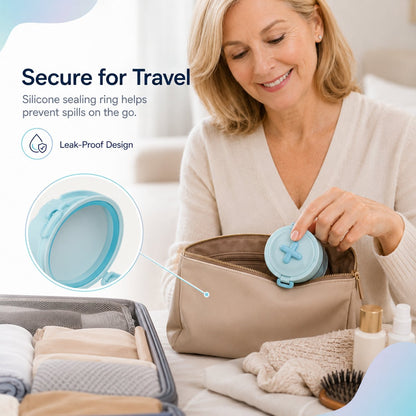 💧Portable Retainer and Denture Cleaning Case with Magnetic Lifting Tray